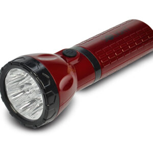 Solight LED laetav taskulamp, 9 x LED, punane-must, pistikühendusega