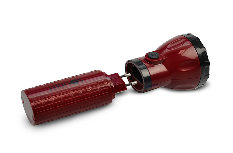 Solight LED laetav taskulamp, 9 x LED, punane-must, pistikühendusega - Image 3