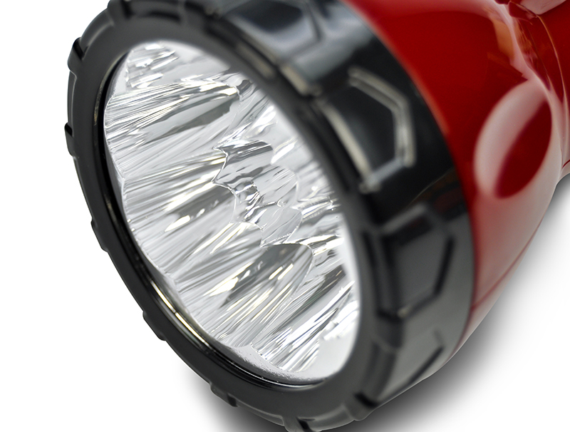 Solight LED laetav taskulamp, 9 x LED, punane-must, pistikühendusega - Image 5