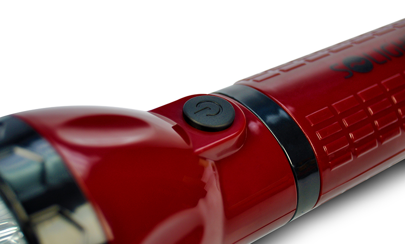 Solight LED laetav taskulamp, 9 x LED, punane-must, pistikühendusega - Image 6