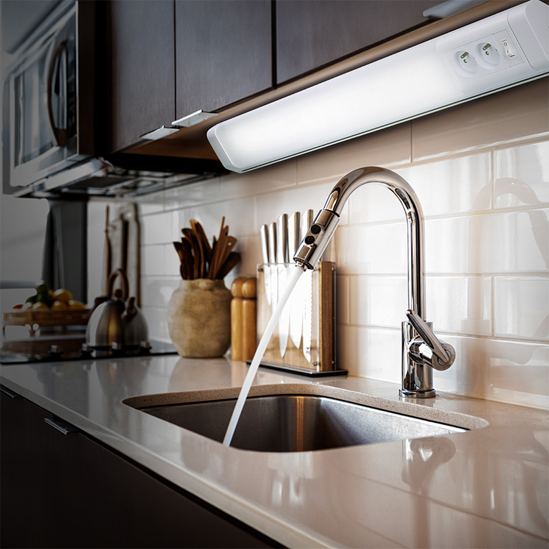 Solight LED köögivalgusti, 2x pistikupesa, lüliti, 10W, 4100K, 51cm - Image 2