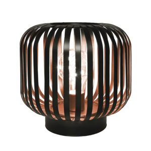 Solight metallist ovaalne latern mikro-LED-pirniga, soe valge, vask, 3xAA, 18cm