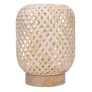 Solight rotangist LED-latern LED-pirniga, soe valge, 2x AAA, 19cm