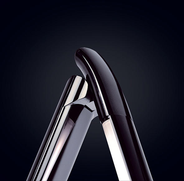 Solight LED laualamp hämardatav, 12W, valgustemperatuuri valik, USB, must läikega - Image 2