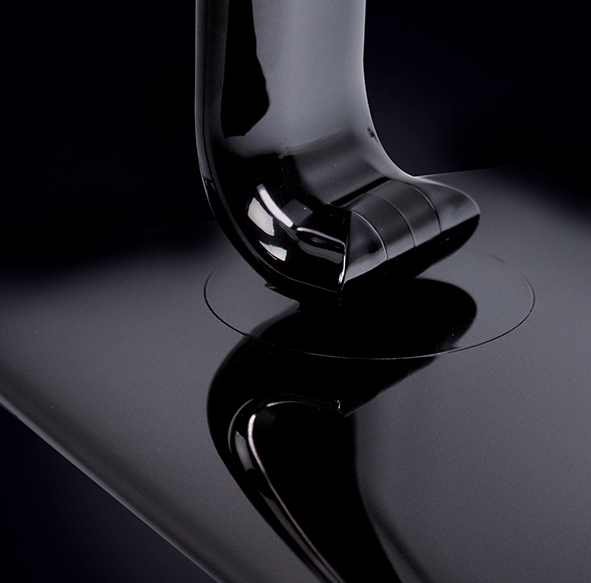 Solight LED laualamp hämardatav, 12W, valgustemperatuuri valik, USB, must läikega - Image 4