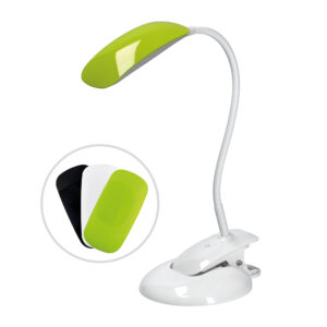 Solight LED hämardatav lamp 2in1, sokli ja klambriga, 5W 4000K, 3 värvilist katet