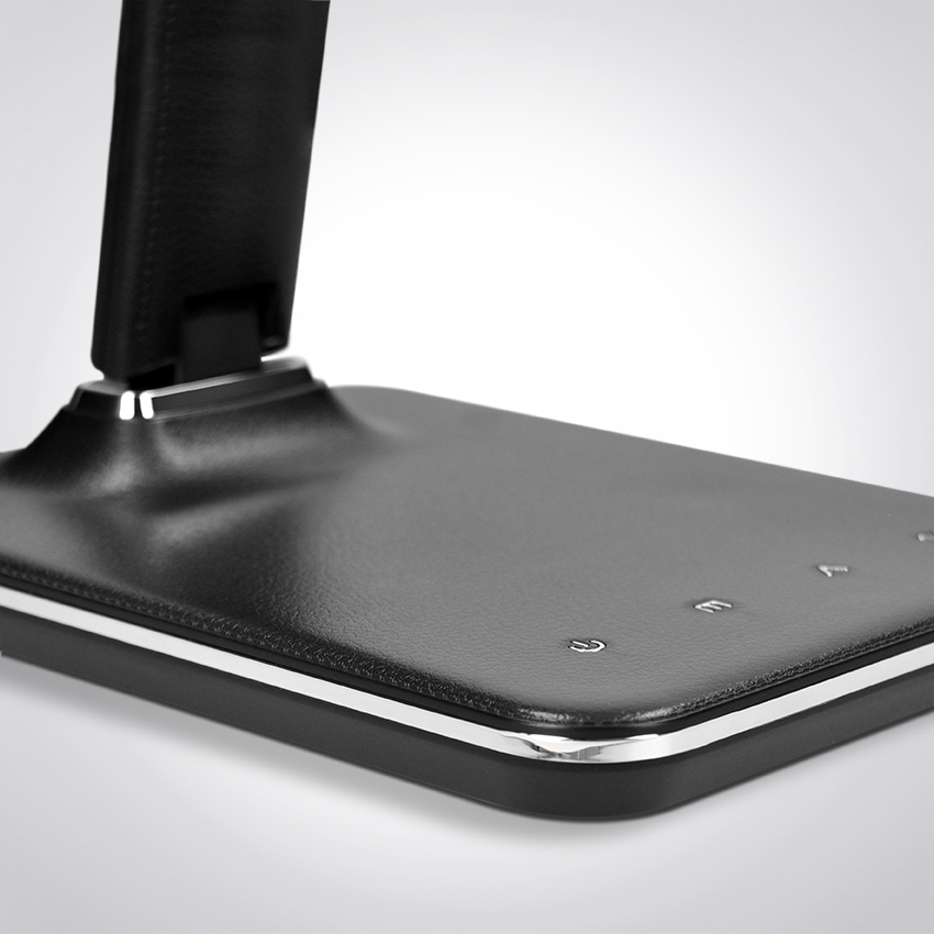 Solight LED laualamp ekraaniga, 9W, valgustemperatuuri valik, nahk, must - Image 6