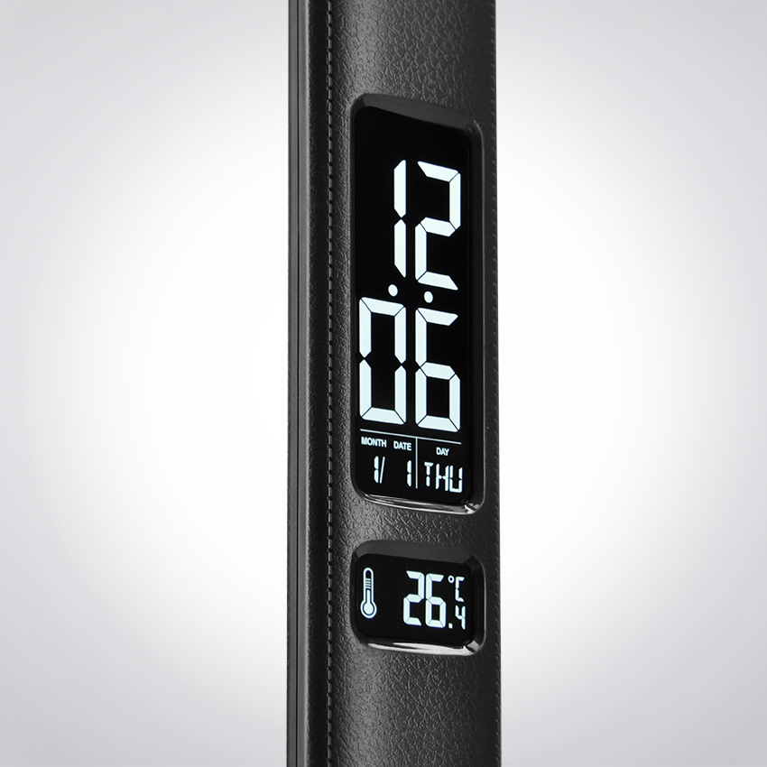 Solight LED laualamp ekraaniga, 9W, valgustemperatuuri valik, nahk, must - Image 8