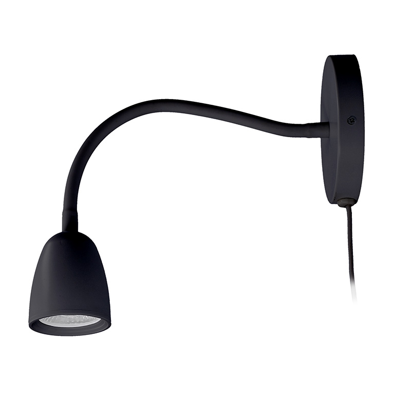 Solight LED seinalamp, hämardatav, 4W, 280lm, 3000K, must - Image 5