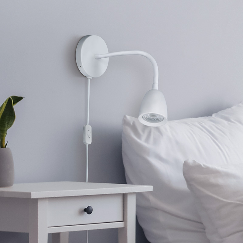 Solight LED seinalamp, hämardatav, 4W, 280lm, 3000K, valge - Image 2