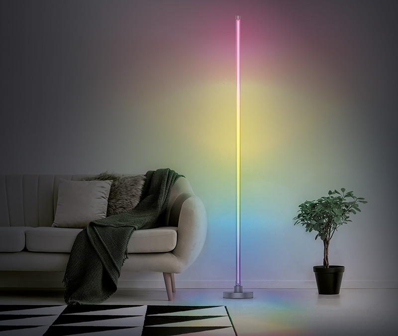 Solight LED nutikas põrandalamp Rainbow, wifi, RGB, CCT, 140cm - Image 6
