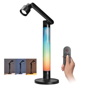 Solight LED-lamp RGB-taustvalgustusega, hämardatav, 10W, 600lm, värvimuutus, puldiga