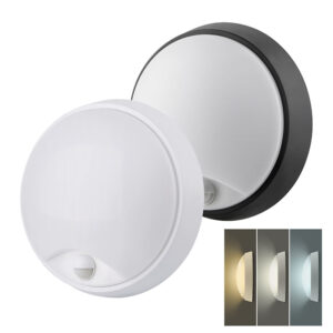 Solight LED välisvalgustus anduriga, 3 CCT, 15/18/20W, 1800lm, 22cm, 2in1 - valge ja must kate