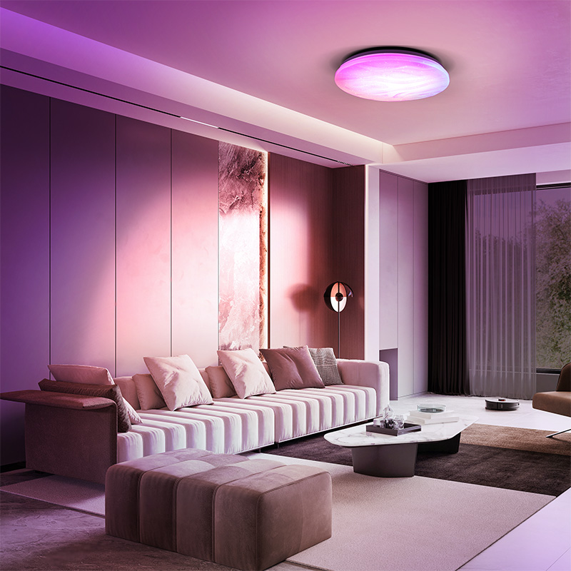 Solight LED nutikas laevalgusti Wave, 30W, 2300lm, wifi, RGB + CCT, puldiga - Image 2