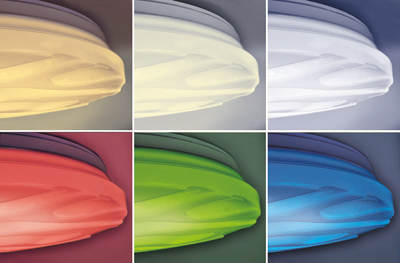 Solight LED nutikas laevalgusti Wave, 30W, 2300lm, wifi, RGB + CCT, puldiga - Image 4