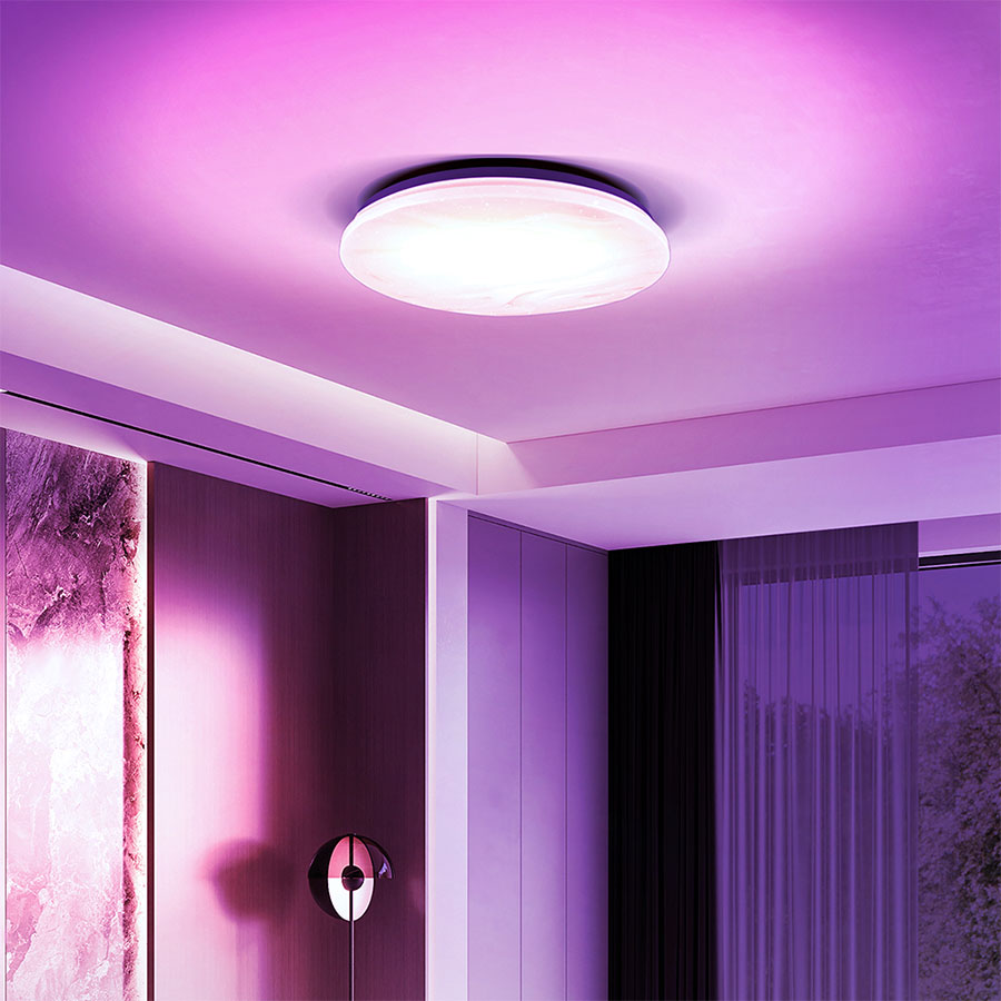 Solight LED nutikas laevalgusti Wave, 30W, 2300lm, wifi, RGB + CCT, puldiga - Image 7