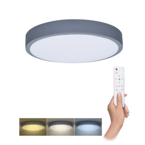 Solight LED valgustus puldiga hall, 48W, 3360lm, 38cm, värvimuutus, hämardatav