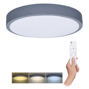 Solight LED valgustus puldiga hall, 60W, 4200lm, 49cm, värvimuutus, hämardatav
