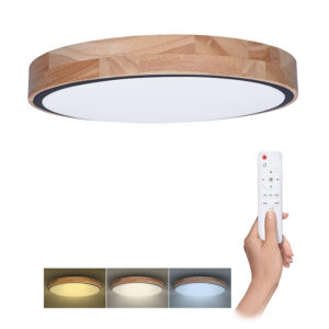 Solight LED-valgustus puldiga Iron Oak, 60W, 4200lm, 51cm, värvimuutus, hämardatav