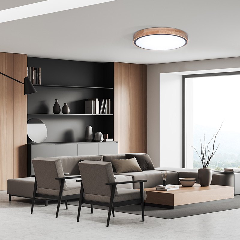 Solight LED-valgustus puldiga Iron Oak, 60W, 4200lm, 51cm, värvimuutus, hämardatav - Image 3