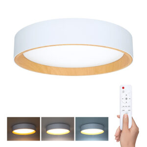 Solight LED-valgustus puldiga Larios White, 48W, 3360lm, 39cm, värvimuutus, hämardatav