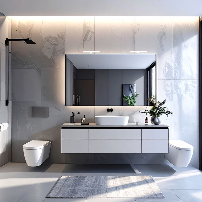 Solight LED vannitoavalgusti peegli kohale 3in1, 7W, 455lm, 4000K, IP44, 40cm, kroom - Image 3