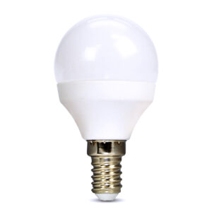 Solight LED-pirn, minigloobus, 6W, E14, 6000K, 510lm